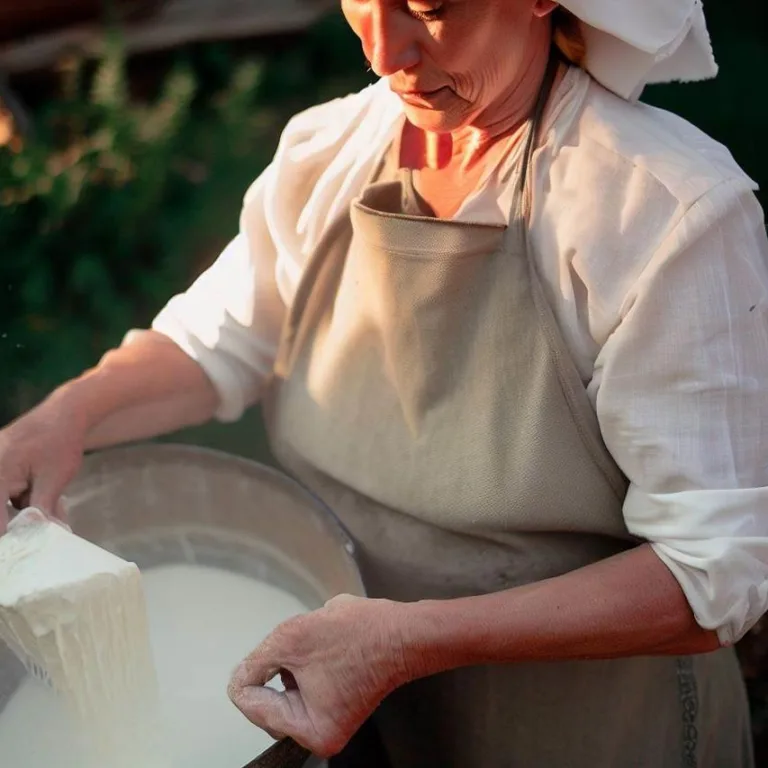 Φτιάχνοντας τυρί φέτα από κατσικίσιο γάλα